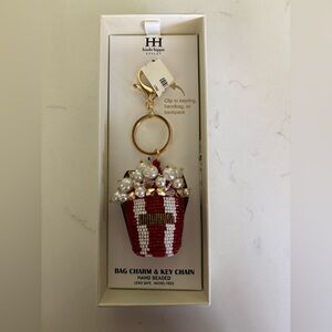 Haute Hippie Red and White Popcorn Key Card Holder
